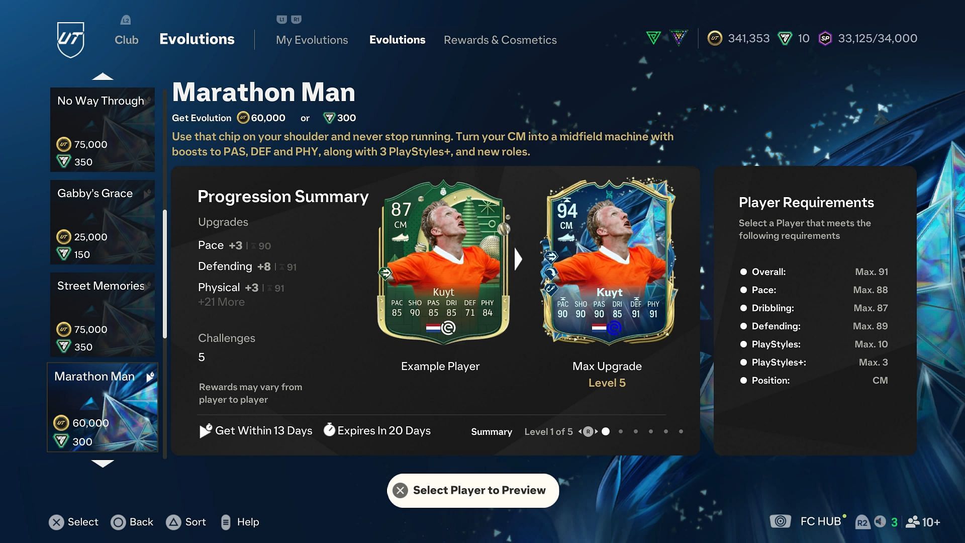 The requirements (Image via EA Sports)